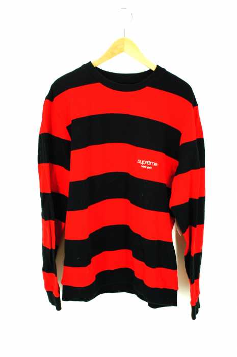 Supreme （シュプリーム） StripedPiqueCrewneck メンズ トップス