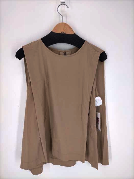 UNITED ARROWS green label relaxing（ユナイテッドアローズグリーンレーベルリラクシング） FFC タック ノースリーブ プルオーバー カットソー レディース トップス