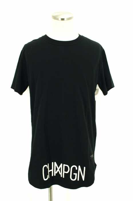 CHMPGN （シャンパン） プリントロング丈半袖Tシャツ メンズ トップス