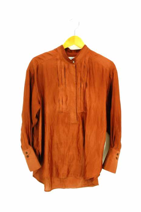 NINE（ナイン） Silk Like Over Shirt レディース トップス