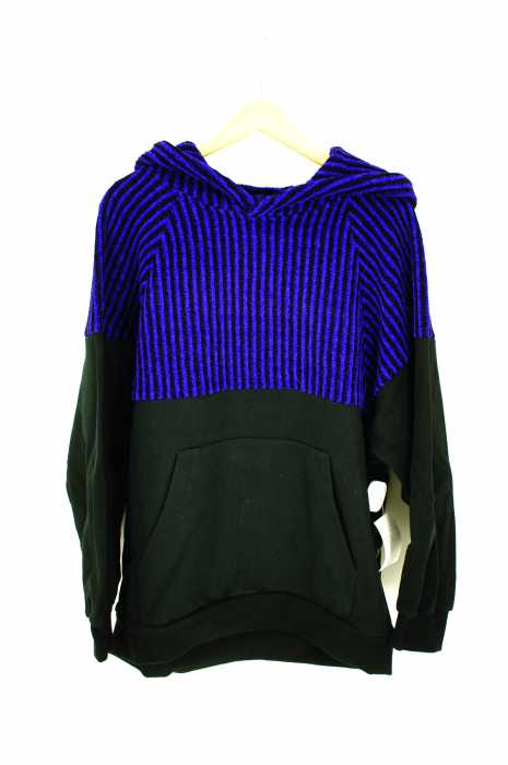 SHAREEF（シャリーフ） MOLE STRIPE SWICHING HOODIE メンズ トップス