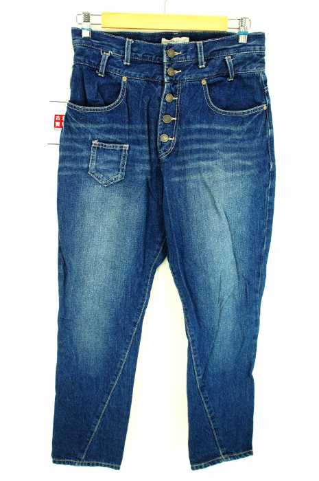 and it_（アンドイット） ステッチデニムサルエルパンツ レディース パンツ