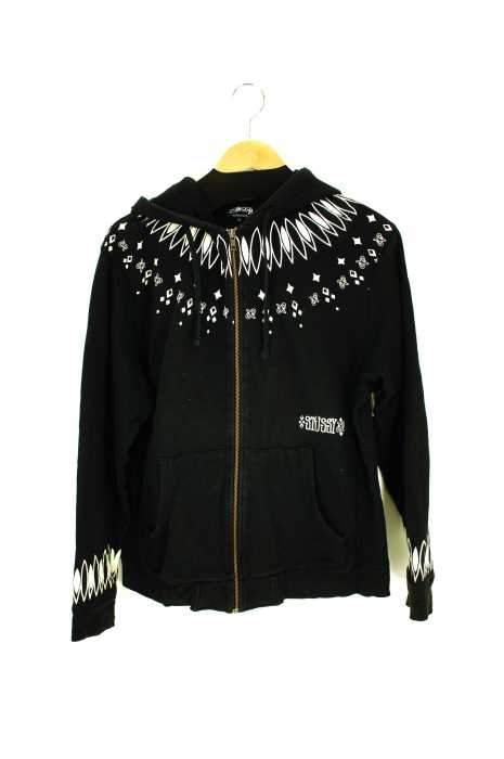 Stussy（ステューシー） ジップアップパーカー　ブラック メンズ トップス