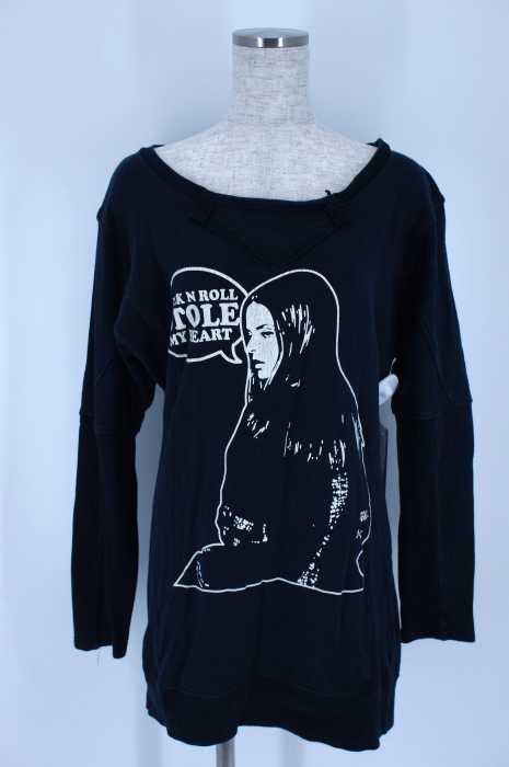 HYSTERIC GLAMOUR (ヒステリックグラマー) 切替プリントスウェット レディース トップス