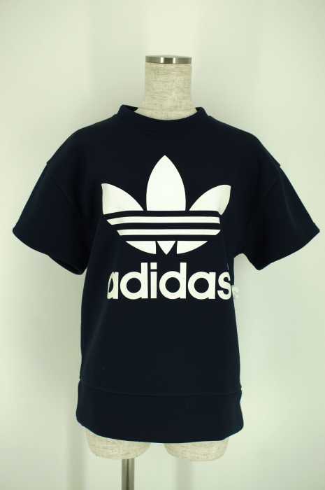 adidas Originals by HYKE(アディダスオリジナルスバイハイク) トレフォイル ロゴ プリント ボンディング Tシャツ レディース トップス