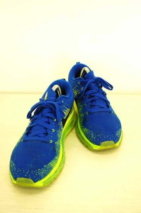 Nike ナイキ フライニット マックス ブルー ランニングシューズ メンズ シューズ ブランド古着買取販売バズストア