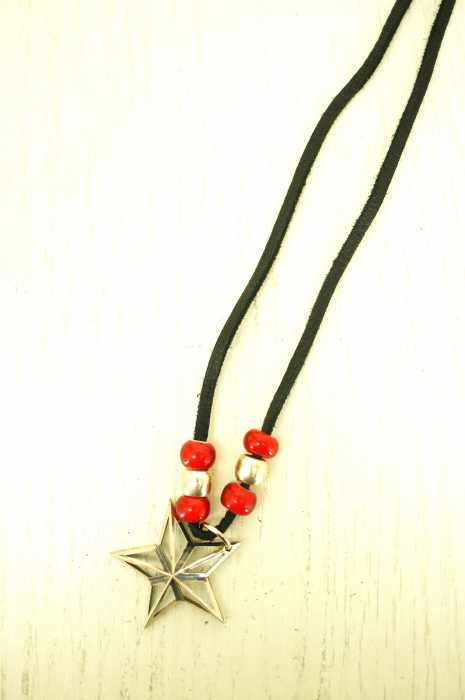 JAM HOME MADE × SHIPS JET BLUE (ジャムホームメイド×シップスジェットブルー) レザーミニスターモチーフネックレス メンズ アクセサリー