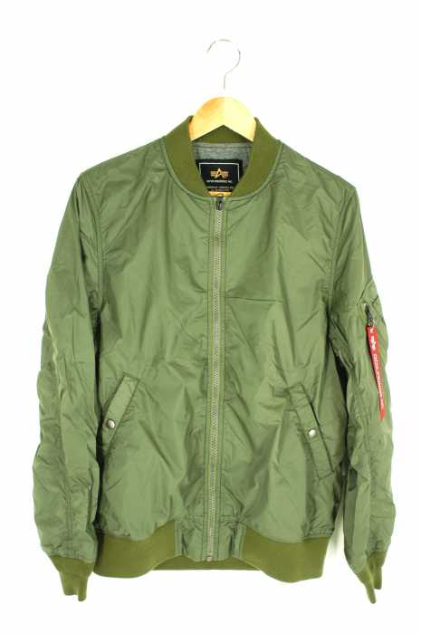 ALPHA INDUSTRIES （アルファインダストリーズ） BONDING MA-1 LIGHT 無地 ライトアウター フライトジャケット メンズ アウター
