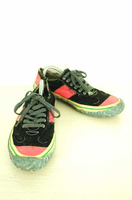 COMME des GARCONS HOMME PLUS （コムデギャルソンオムプリュス） レザー切替ローカットスニーカー メンズ シューズ