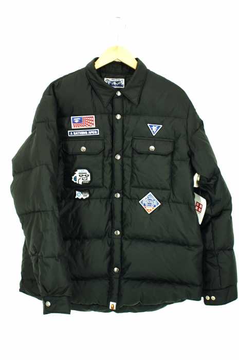 エイプ　ワッペン　ジャケット A BATHING APE （アベイシングエイプ） ワッペン付きシャツ型