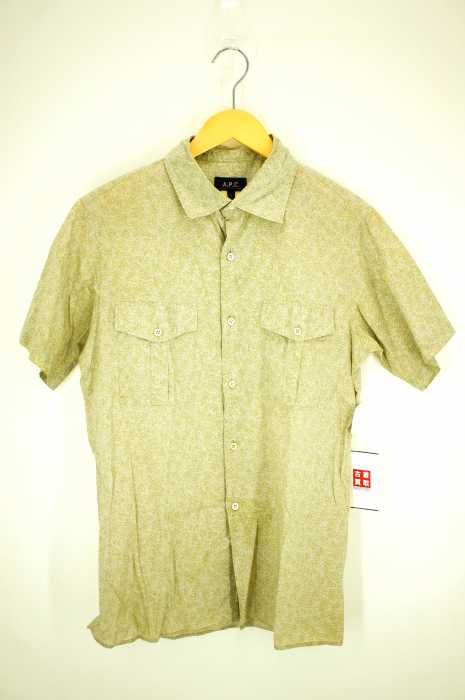 A.P.C. （アーペーセー） 総柄シャツ　半袖　フランス製 メンズ トップス