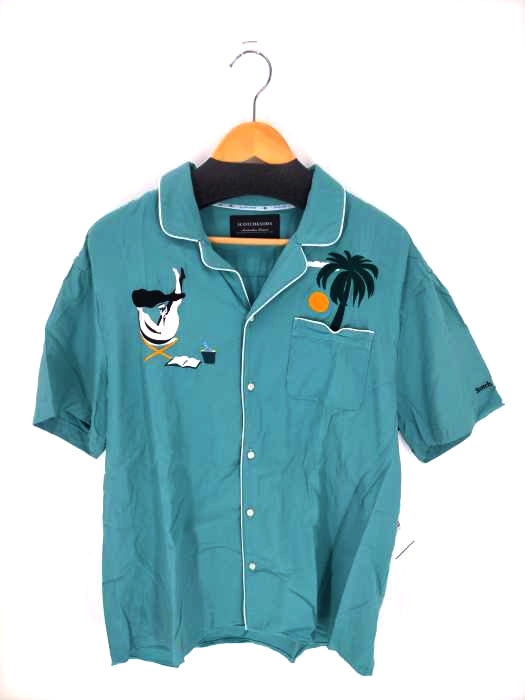 SCOTCH&SODA（スコッチアンドソーダ） Short-sleeved TENCEL-blend Hawaiian shirt ハワイアンシャツ メンズ トップス