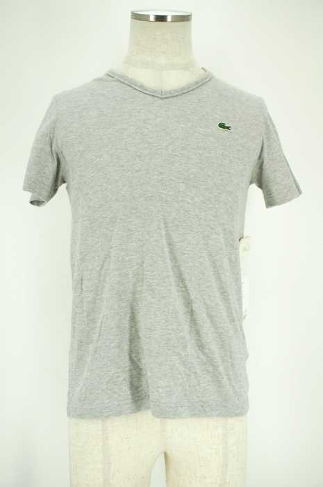 LACOSTE （ラコステ） ワッペン付きVネックTシャツ メンズ トップス