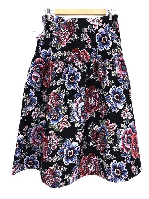 ZARA WOMAN（ザラ ウーマン） ジャガードフレアスカート Floral Print Midi Skirt レディース スカート