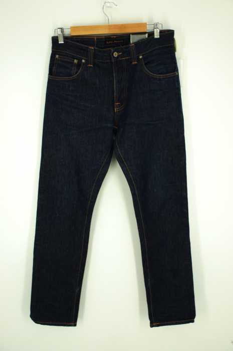 Nudie Jeans（ヌーディージーンズ） Big Bengt　オレンジステッチストレートデニムパンツ　ジーンズ メンズ パンツ