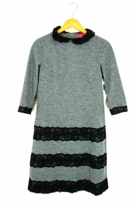 mocassin junko shimada（） レース装飾襟付きワンピース レディース ワンピース