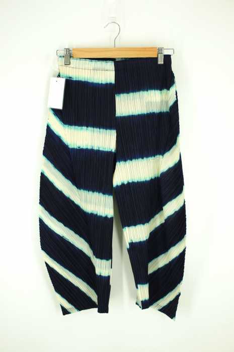 PLEATS PLEASE ISSEY MIYAKE （プリーツプリーズイッセイミヤケ） 15SS インディゴ染め プリーツイージーパンツ レディース パンツ