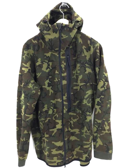 NIKE（ナイキ） TECH FLEECE CAMO HOODIE 迷彩柄テックフリースジップパーカー メンズ トップス