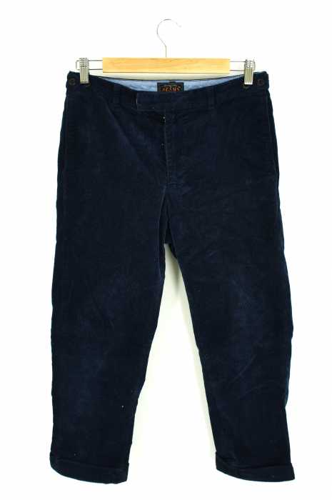BEAMS （ビームス） シンチバック付きコーデュロイテーパードクロップドパンツ メンズ パンツ