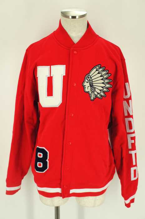 UNDEFEATED (アンディフィーテッド) Varsity Jacket スウェットスタジアムジャケット スタジャン メンズ アウター