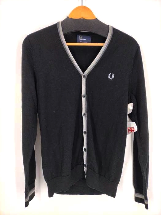 FRED PERRY（フレッドペリー） ロゴ刺繍ウールカーディガン メンズ トップス