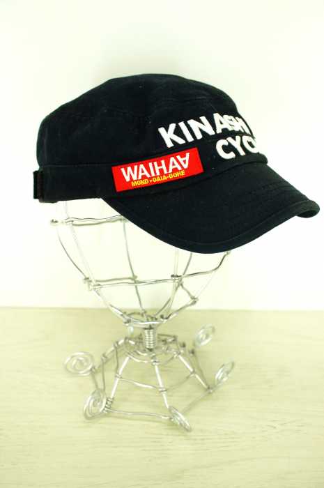 KINASHI CYCLE (木梨サイクル) 刺繍ロゴワークベルクロ メンズ 帽子