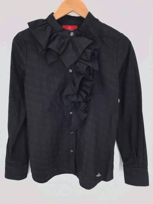 Vivienne Westwood RED LABEL（ヴィヴィアンウエストウッドレッドレーベル） オーブ総柄フリルドレスシャツ レディース トップス