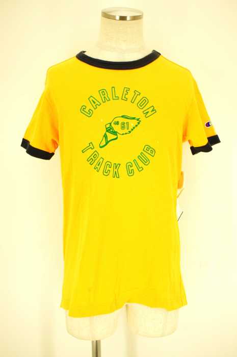 Champion （チャンピオン） フロントロゴバイカラー切替Tシャツ メンズ トップス
