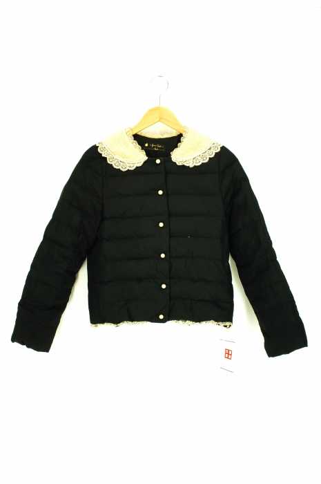 franche lippee black(フランシュリッペ ブラック) パールダウンミニブルゾン レディース アウター