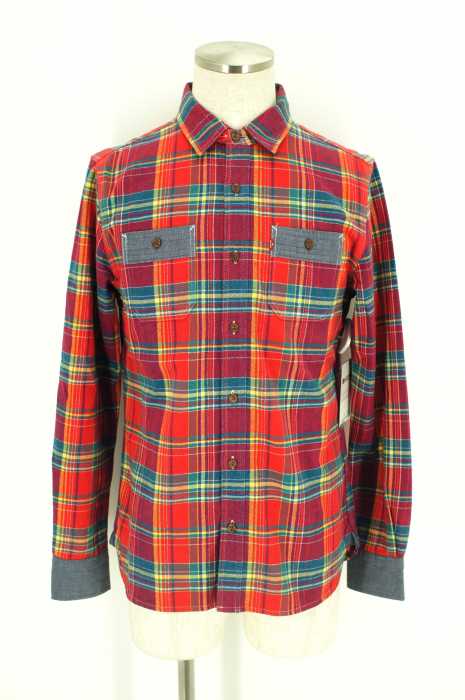 Levi's (リーバイス) チェック柄切替フランネルシャツ メンズ トップス
