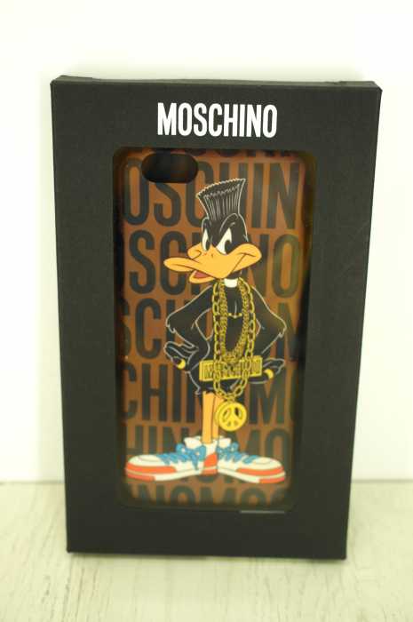 MOSCHINO （モスキーノ） キャラクターロゴプリントiphone6ケース メンズ ファッション雑貨