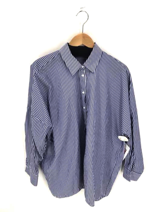 ZARA BASIC COLLECTION（ザラベーシックコレクション） ストライプ柄オーバーサイズシャツ レディース トップス