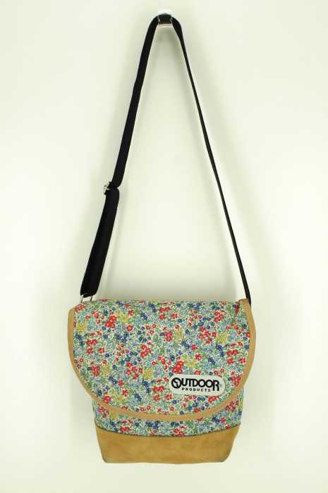 OUTDOOR PRODUCTS （アウトドアプロダクツ） スウェード　ショルダーバッグ　花柄 レディース バッグ