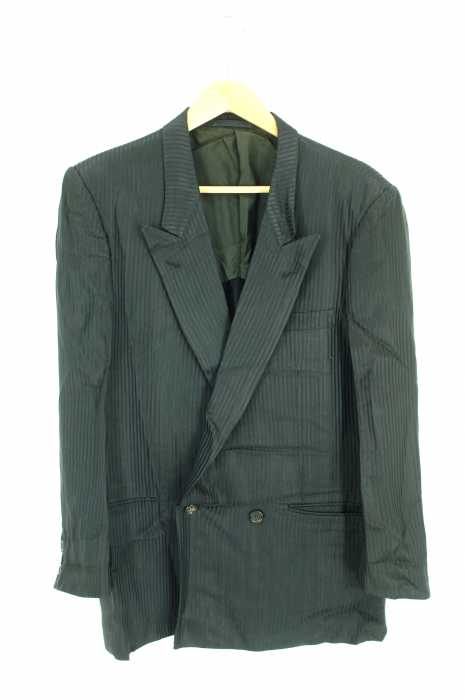 COMME des GARCONS HOMME (コムデギャルソンオム) デカオム ストライプ柄ダブルテーラードジャケット メンズ アウター