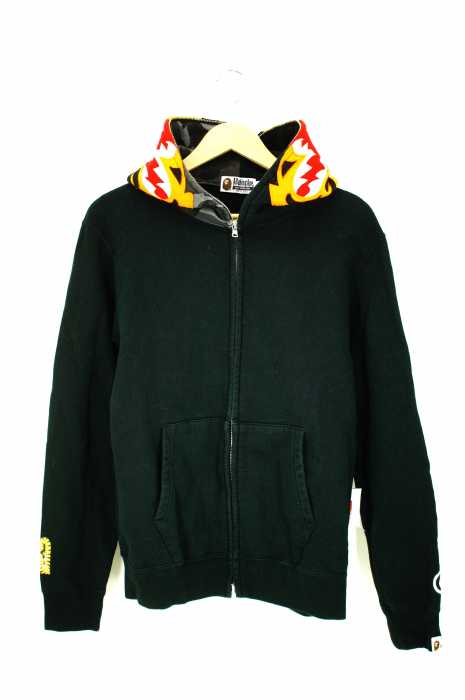 A BATHING APE （アベイシングエイプ） タイガーFUNTHERA MILITI刺繍フルジップパーカー メンズ トップス