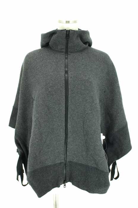 sacai luck （サカイラック） 11AW 裏起毛ジップアップスウェットポンチョ レディース トップス