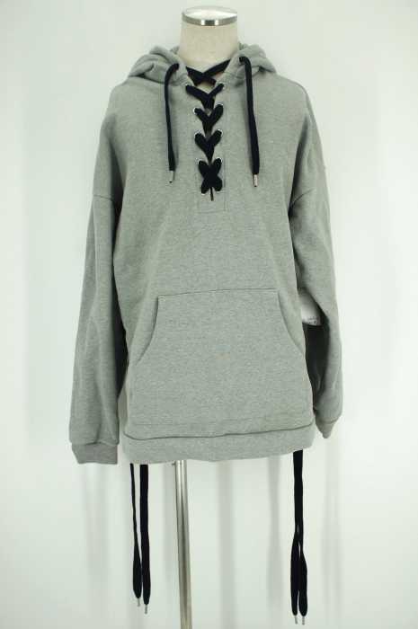 Danke Schon (ダンケシェーン) Lace-Up Hoodie レースアップパーカー メンズ トップス