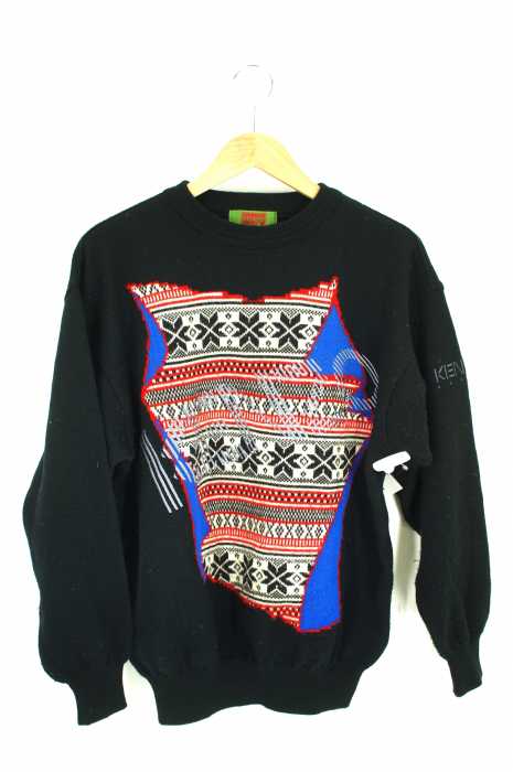 KENZO GOLF (ケンゾーゴルフ) ノルディック柄ニットトップス メンズ トップス