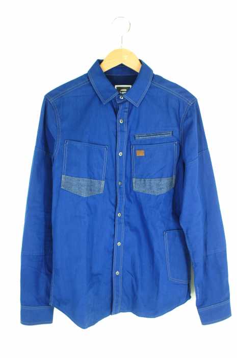 G-STAR RAW （ジースターロー） デニム切替シャツ メンズ トップス