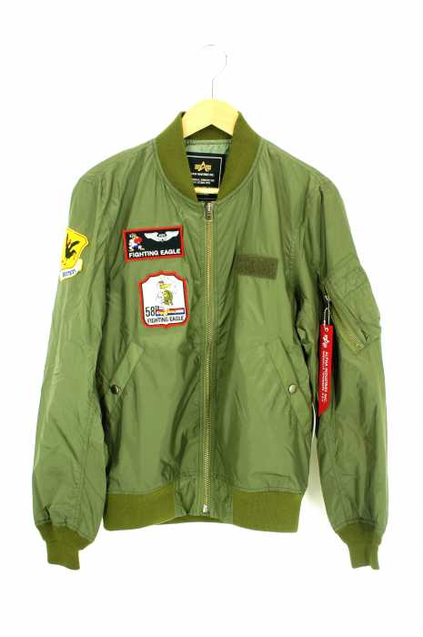 ALPHA INDUSTRIES (アルファインダストリーズ) MA-1 LIGHT パッチ仕様 メンズ アウター
