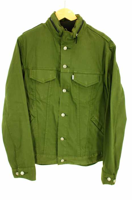 Levis（リーバイス） コミューター フーデッドトラッカージャケット ストレッチツイル パフォーマンスフォレストナイト メンズ アウター