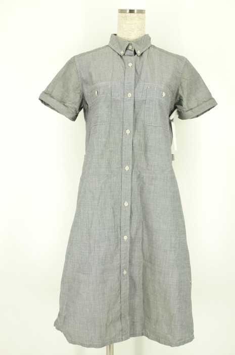 MUJILABO (ムジラボ) ロングシャンブレー生地シャツワンピース レディース ワンピース