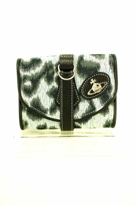 Vivienne Westwood （ヴィヴィアンウエストウッド） レオパード柄二つ折り財布 レディース 財布・ケース