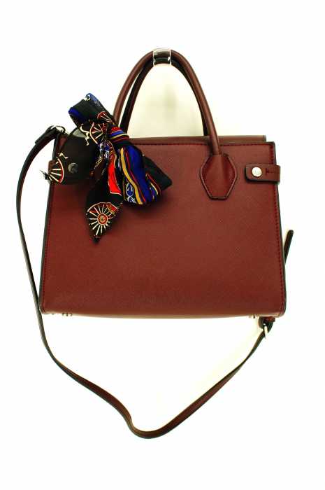 ZARA BASIC （ザラベーシック） 2WAYショルダーバッグ　ハンドバッグ　ボルドー レディース バッグ
