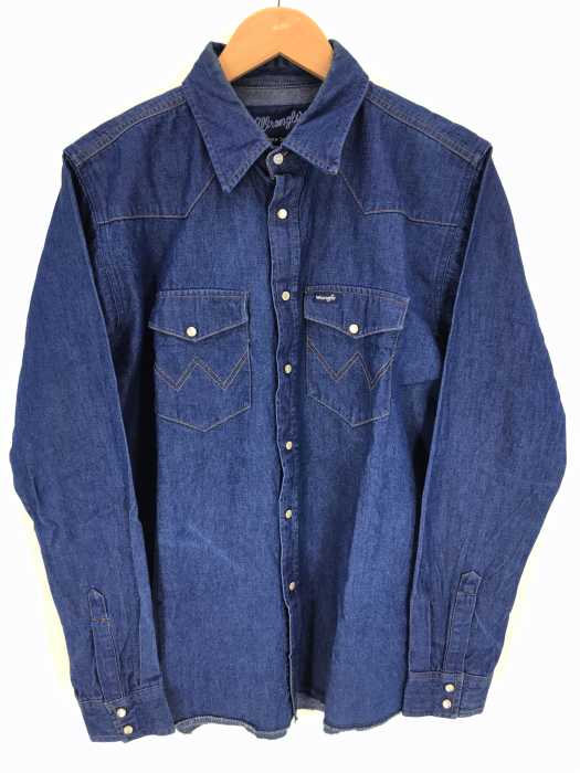 Wrangler（ラングラー） Western ソリッド ボタンビンテージシャツ メンズ トップス