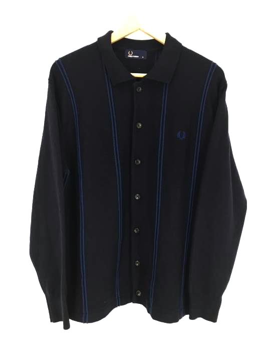 FRED PERRY（フレッドペリー） 別注 ACRYLIC WOOL STRIPE KNIT POLO SHIRT メンズ トップス