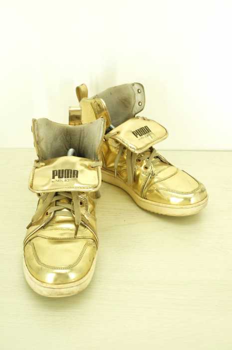96HOURS PUMA×NEILBARRETT （ニールバレッド） プロジェクト10 メタリックハイカットスニーカー メンズ シューズ