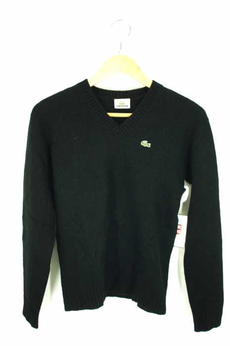 LACOSTE (ラコステ) ワンポイントロゴVネックセーター レディース トップス