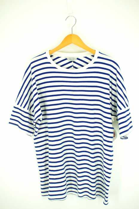 UNUSED （アンユーズド） オーバーサイズボーダークルーネックTシャツ メンズ トップス
