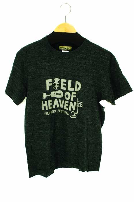 USED古着  （ユーズドフルギ） FUJI ROCK 2016 ロゴプリント　TEE メンズ トップス
